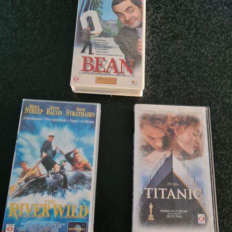 3 stk VHS filmer