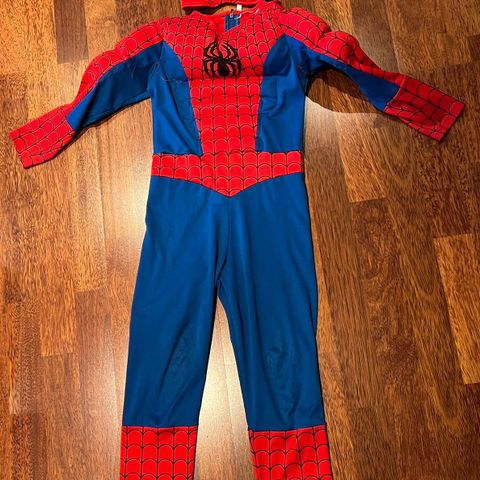 Spidermann kostyme 4-6 år