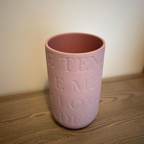 Kahler ‘Love Song’ large vase; Pink