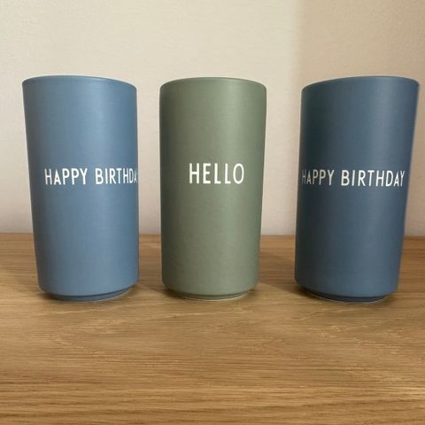 Vase - Hello - Happy Birthday - Design Letters