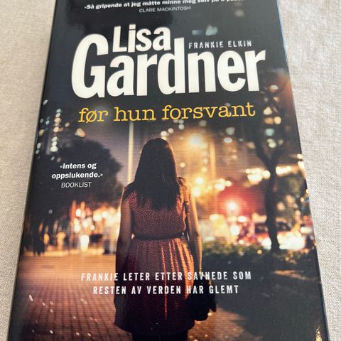 Bok - Lisa Gardner -Før hun forsvant