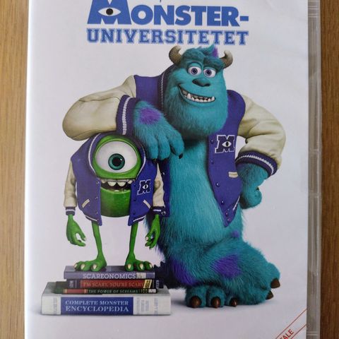 Dvd familiefilm. Monster Universitetet. Disney Pixar nr.14. Norsk tale og tekst.