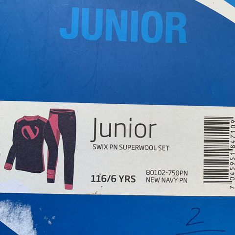 Ny Swix Northug Junior Superwoolset str.4- 6 år selges