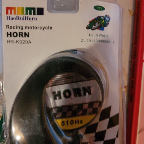 Racing motorsykkel horn