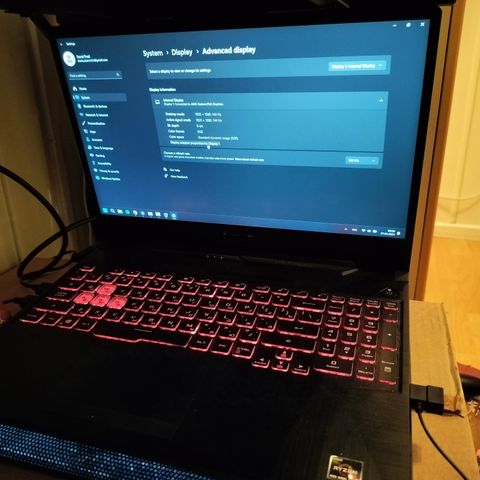 Gaming laptop/Bærbar ASUS TUF A15 AMD R7 4800h/2060/16