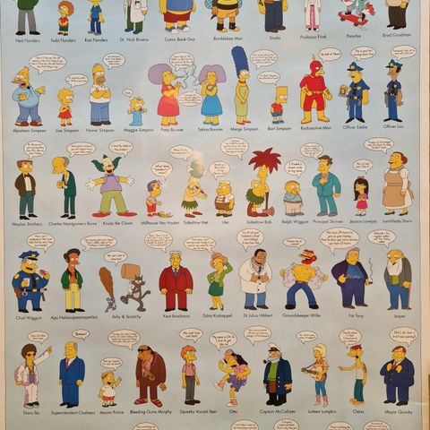 Plakat av "The Simpsons"