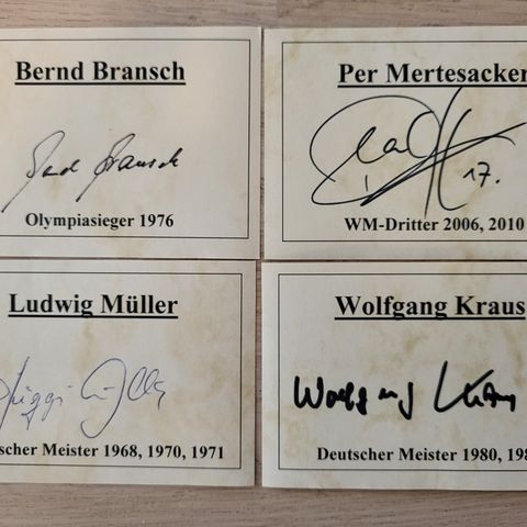 Autografer fra Tysk fotball