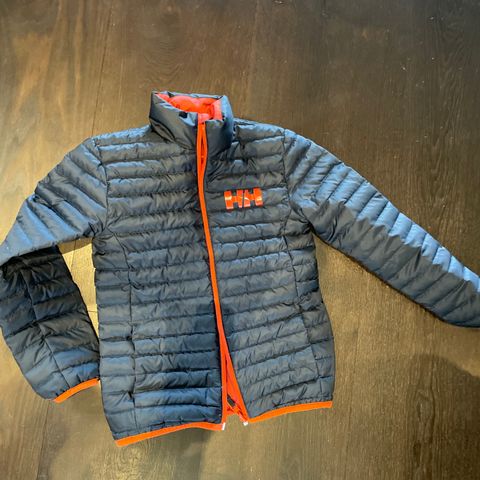 Helly hansen tosidig tynn dunjakke 8 år