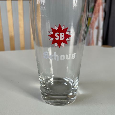 Schous pilsner glass