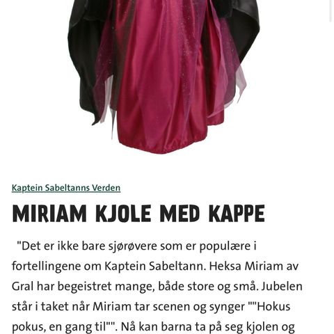 Miriam av Gral kostyme