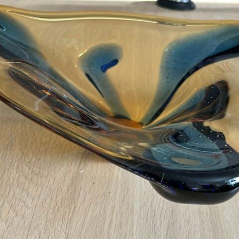Vintage skål kunstglass Tjekkia Hana Machovska