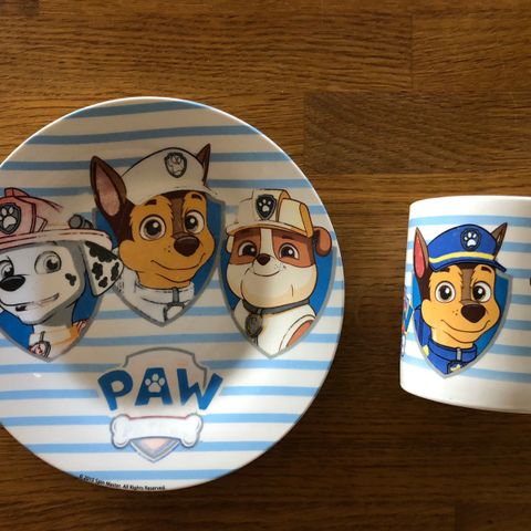 Krus og fat - Paw Patrol