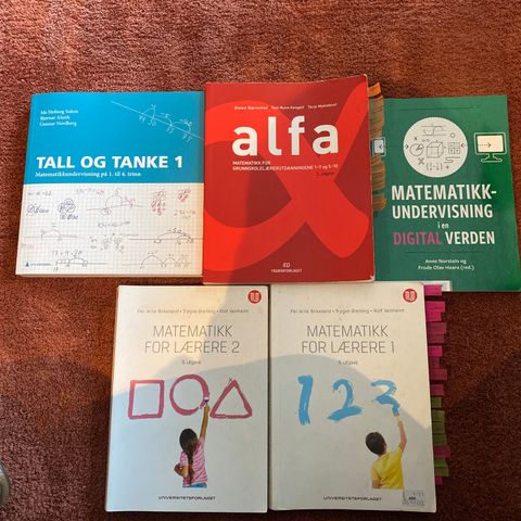 Pensumlitteratur matematikk