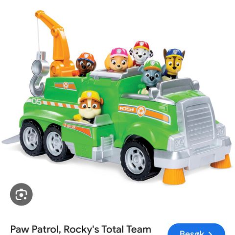 Paw Patrol Rocky team Resirkulerings bil (hentes/sendes)