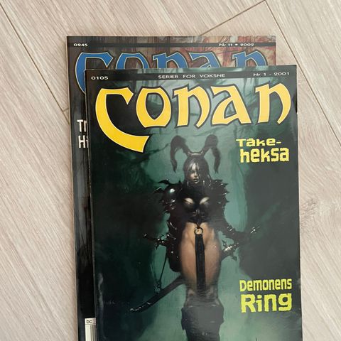 Conan tegneserie blader. 2 stk 2001-2002