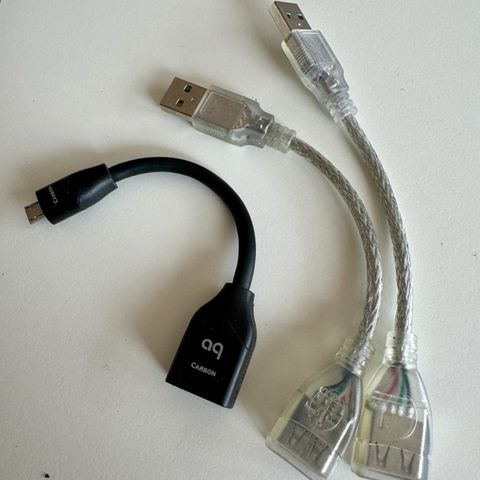 Audioquest Dragontail "Carbon" og USB forlengere