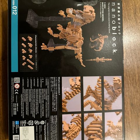 Nano block T-rex skeleton model