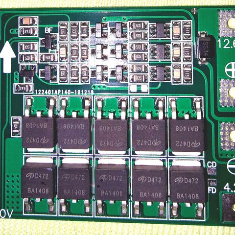 BMS forbedret utgave, el sykler. 12.6V 40A