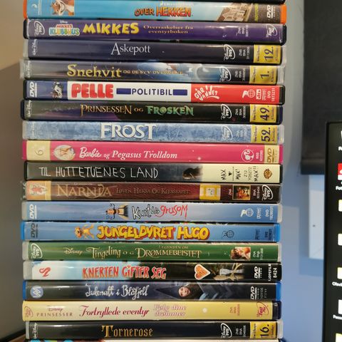 21 DVD barnefilmer