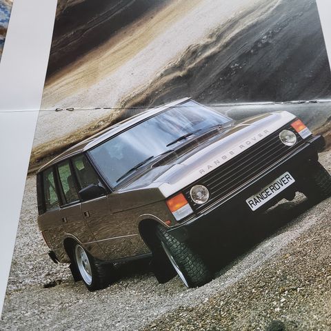 Range Rover brosjyre utgitt 2 oktober 1987