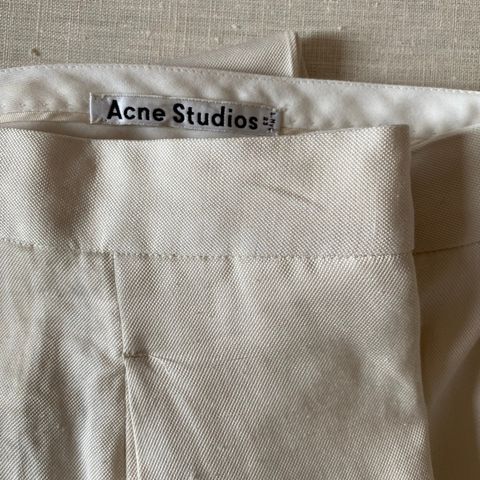 Acne Studios hvit dressbukse