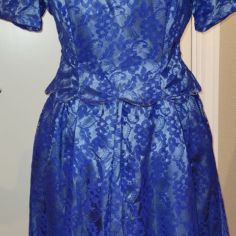 Ekte vintage skreddersydd kjole str ca 42