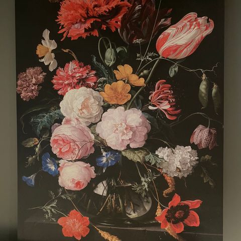 Lerretsbilde Blomster motiv i nydelige farger 60x80 cm 2 stk helt nye