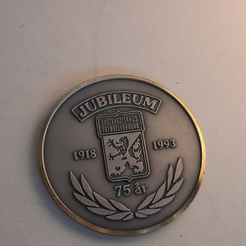 Västergötlands fotbollförbund - 75 år - Medalje / Minnemynt