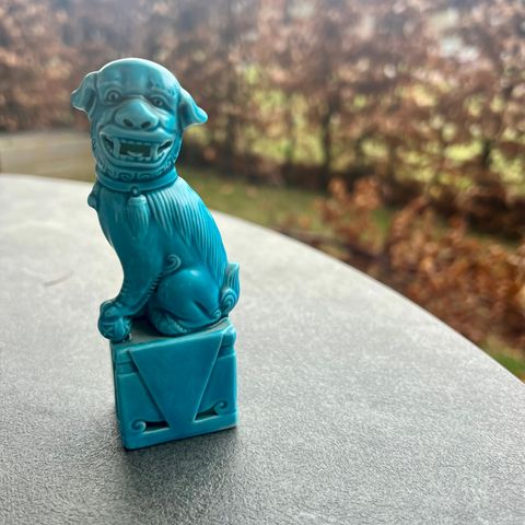 Vintage shishi | Foo hund | Miniatyr 12 cm | Dekorasjon