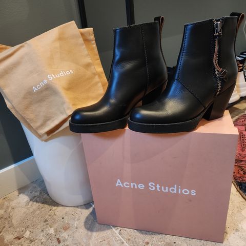 Acne Studios  skinn boots/støvletter