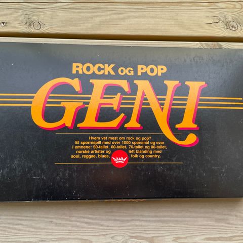 Retro spill - Rock og pop Geni (1989)