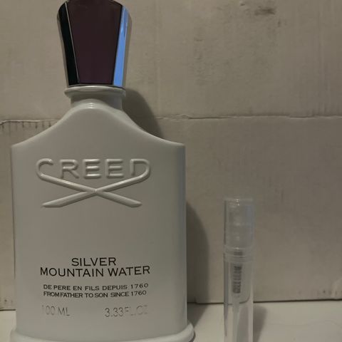 Creed silver mountain water dekant/sample