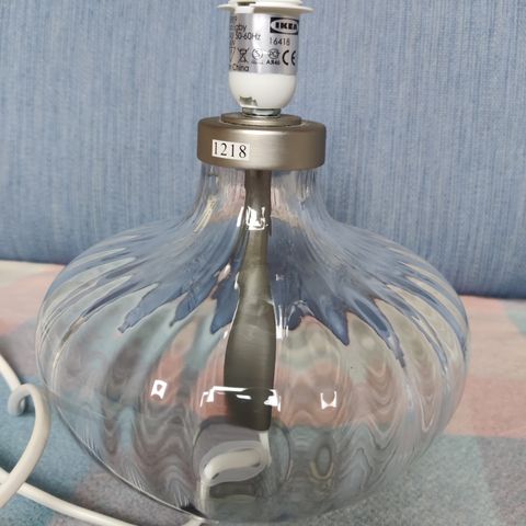 Glass bordlampe
