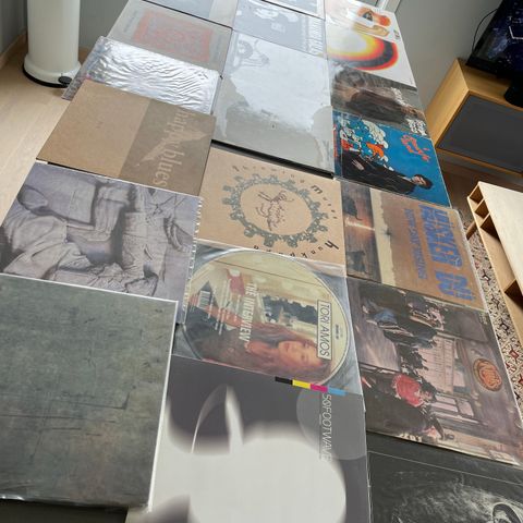 Samling av diverse LP plater
