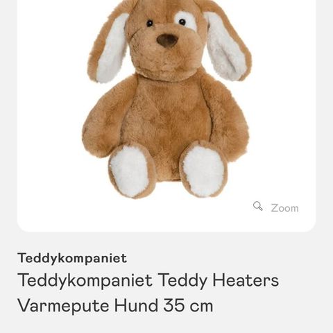 Teddykompaniet Teddy Heaters Varmepute Hund 35cm