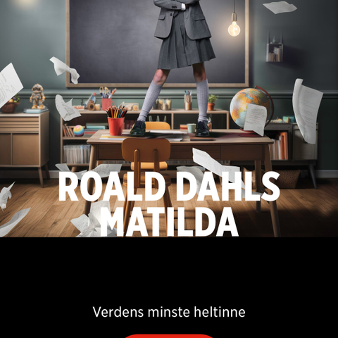 Ønsker å kjøpe 2 billetter til Matilda Rogaland Teater