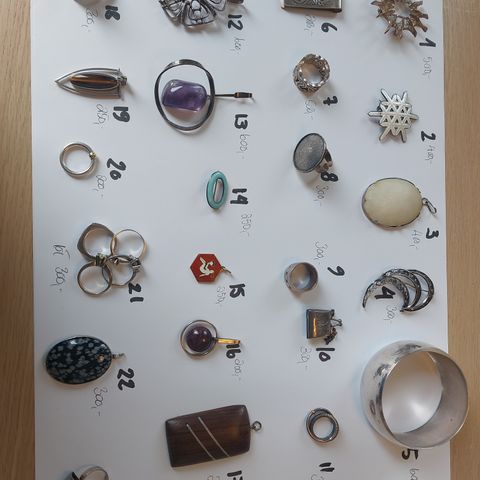 Diverse smykker i sølv, Thomas Sabo, David Andersen, Embla osv....