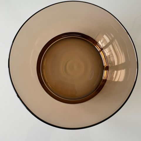 Duralex skål / bolle brun #1 (8 cm høy x 29 cm i diameter)