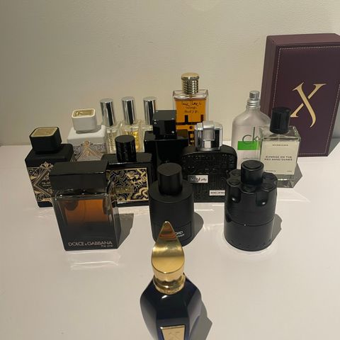 Tom Ford/YSL/Xerjoff/Lattafa/ og diverse parfymer sampler/dekanter 2 og 5ml
