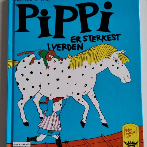 Pippi er sterkest i verden barnabok hardback