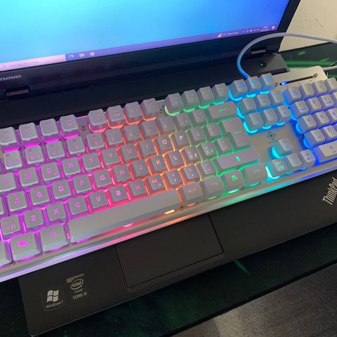 Deltaco tastatur og Razer musematte