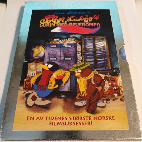 Solan, Ludvig og Gurin med reverompa DVD Flåklypa Grand Prix