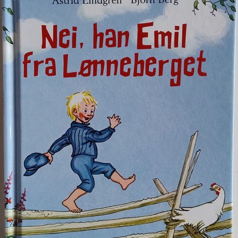 Nei, han Emil fra Lønneberget. Hardback barnabok