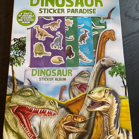 Nye Dinosaur stickers med album
