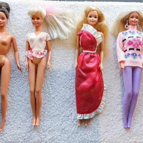 Barbie-samling fra 90-tallet.