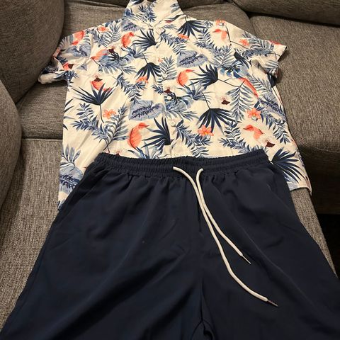 Sommer tracksuit skjorte & shorts