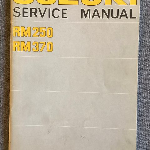 Service Manual Suzuki RM 250 og RM 370