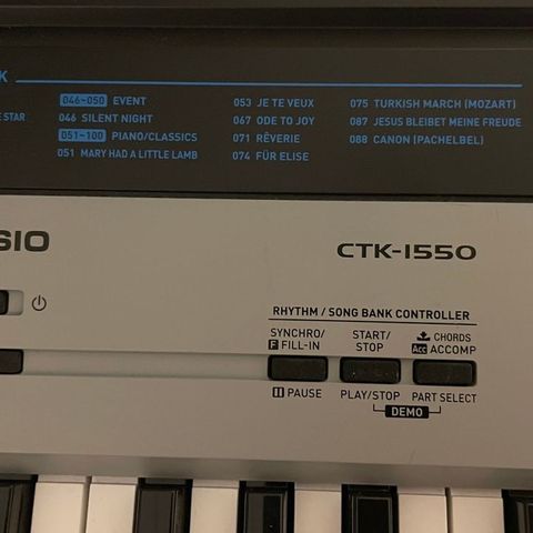 CASIO  CTX-1550 DIGITAL KEYBOARD