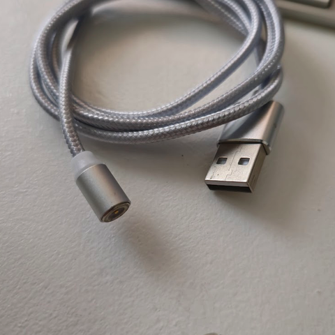 USB-USB Type C  Lade Kabel (Magnetisk m/Plugg)