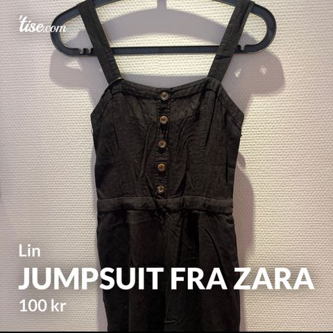 Jumpsuit i lin fra Zara str